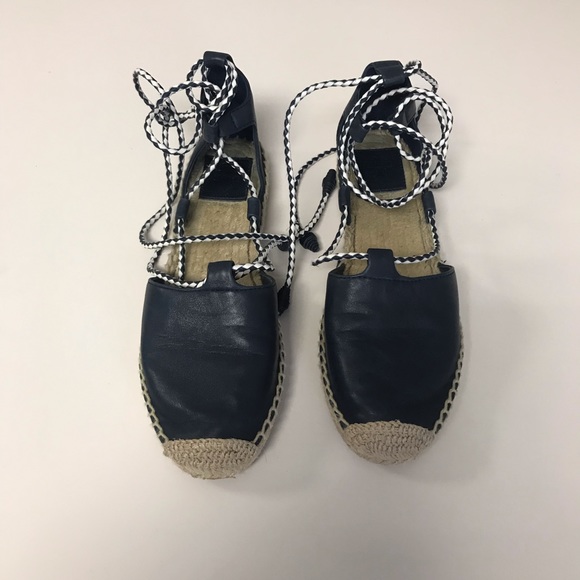 π5/30 HPπ Tory Burch Positano Lace up Espadrille - Picture 2 of 10